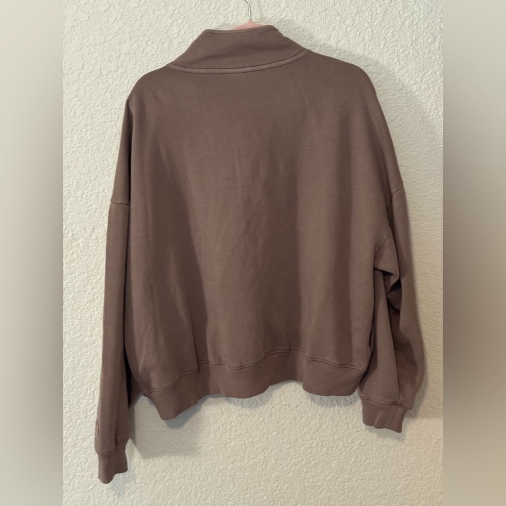 Victoria Secret Pink half zip fleece sweatshirt size XXL NWT - Picture 3 of 4